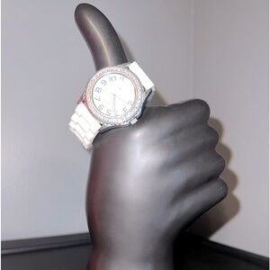 White costume style ladies watch
